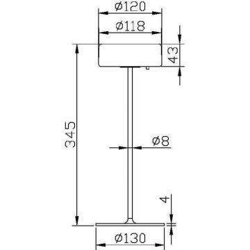 Настольная лампа Maytoni (Майтони) светодиодная диммируемая AI Collaboration MOD229TL-L3G3K2