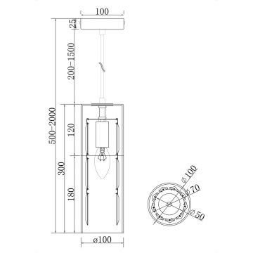 Подвесной светильник Maytoni (Майтони) Wonderland MOD313PL-01G