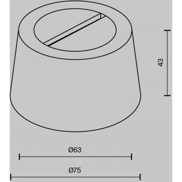 Потолочная чаша накладная Maytoni (Майтони) с коннектором питания черная Parity TRA130RSC-1B