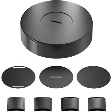 Потолочная чаша накладная Maytoni (Майтони) с коннектором питания черная комплект Parity TRA130SC-1B