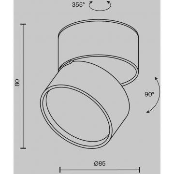 Спот Maytoni (Майтони) Onda C024CL-L12B3K