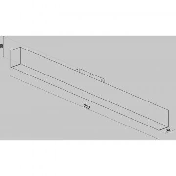 Трековый светильник Maytoni (Майтони)для магнитного шинопровода S35 Basis TR012-2-20W4K-B