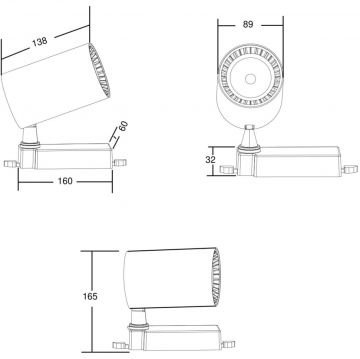 Трековый светильник Maytoni (Майтони) для трехфазного шинопровода Trinity Vuoro TR029-3-30W4K-B