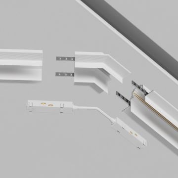 Угол Maytoni (Майтони) для соединения 135 встраиваемого однофазного шинопровода Gravity TRA010CLO-42W