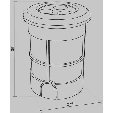 Уличный светильник Maytoni (Майтони) встраиваемый в грунт светодиодный Flash O044DL-L3S3K