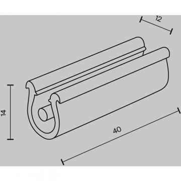 Фиксатор ремня черный, 10 шт Maytoni (Майтони) Parity TRA130BF-B