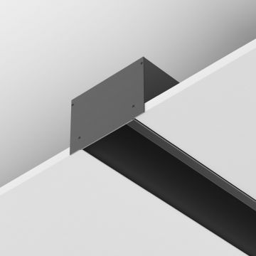 Заглушка декоративная Maytoni (Майтони) черная - 2шт.+ 8 саморезов для профиля ALM-11681-PL-B-2M ALM013EC-PL-B