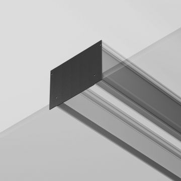 Заглушка декоративная Maytoni (Майтони) черная - 2шт.+ 8 саморезов для профиля ALM-11681-PL-B-2M ALM013EC-PL-B