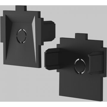 Комплект заглушек к встраиваемому шинопроводу Maytoni (Майтони) Radity 2шт TRA084EC-12B