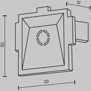 Комплект заглушек к встраиваемому шинопроводу Maytoni (Майтони) Radity 2шт TRA084EC-12B