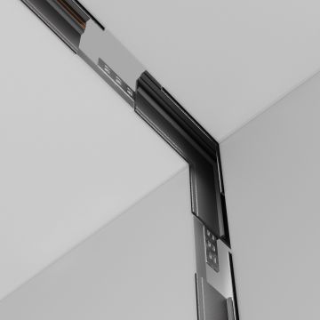 Коннектор Maytoni (Майтони) угловой внутренний Exility встраиваемый под ГКЛ 12,5мм, черный TRA034ICL-42.12B