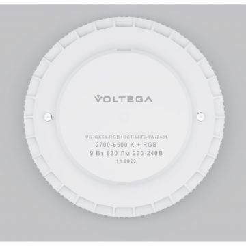 Лампа Voltega (Вольтега) светодиодная GX53 9W 2700K 630Lm Wi-Fi bulbs 2431