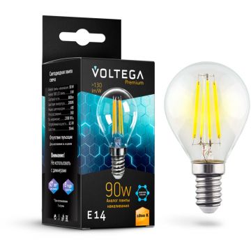 Филаментная лампа Voltega (Вольтега) Globe E14 9W 2800K Graphene 7136