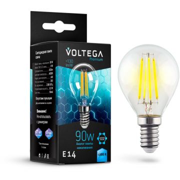 Филаментная лампа Voltega (Вольтега) Globe E14 9W 4000K Graphene 7137