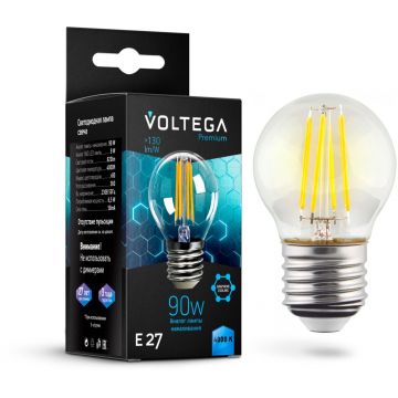 Филаментная лампа Voltega (Вольтега) Globe E27 9W 4000K Graphene 7139