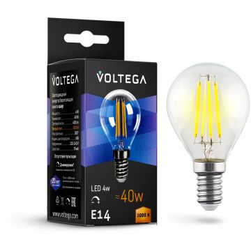 Лампа Voltega (Вольтега) филаментная диммируемая Globe dim E14 5W 3000K 8464