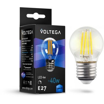 Лампа Voltega (Вольтега) филаментная диммируемая Globe dim E27 5W 4000K 8467