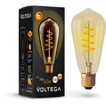 Ретро лампа Voltega (Вольтега) диммируемая ST64 E27 4W 2000K 7077