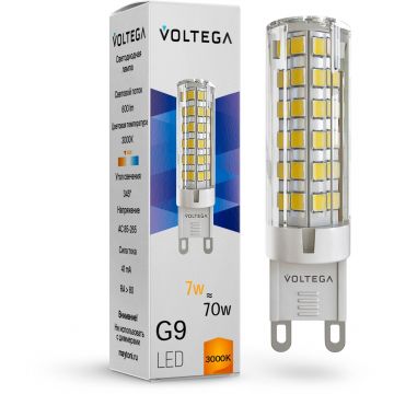 Лампа Voltega (Вольтега) светодиодная G9 7W, 700 Lm, 3000K, 220V IP20 Capsule G9 7187