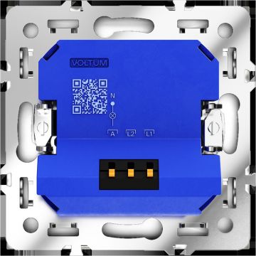 Светорегулятор встраиваемый Voltum (Вольтум) S70 поворотно-нажимной 600 Вт, (белый матовый) VLS070302