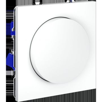 Светорегулятор встраиваемый Voltum (Вольтум) S70 поворотно-нажимной 600 Вт, (белый матовый) VLS070302