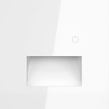 Подсветка светодиодная встраиваемая Voltum (Вольтум) S70 с датчиком, (белый глянцевый) VLS070701