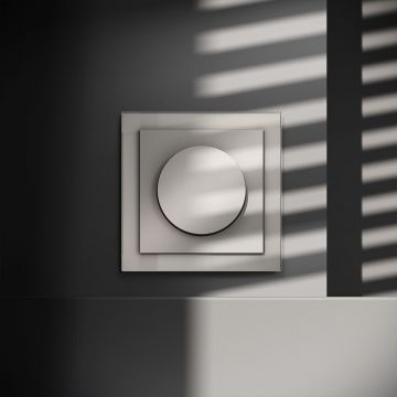 Светорегулятор встраиваемый Voltum (Вольтум) S70 поворотно-нажимной 600 Вт, (кашемир) VLS070303