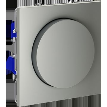 Светорегулятор встраиваемый Voltum (Вольтум) S70 поворотно-нажимной 600 Вт, (сталь) VLS070305