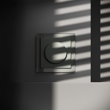 Светорегулятор встраиваемый Voltum (Вольтум) S70 поворотно-нажимной 600 Вт, (титан) VLS070306