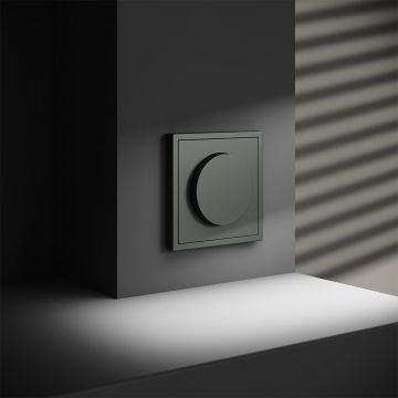 Светорегулятор встраиваемый Voltum (Вольтум) S70 поворотно-нажимной 600 Вт, (титан) VLS070306