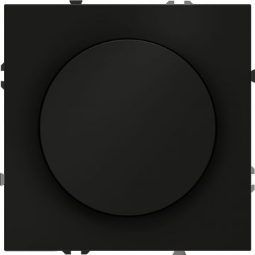 Светорегулятор встраиваемый Voltum (Вольтум) S70 поворотно-нажимной 600 Вт, (черный матовый) VLS070308