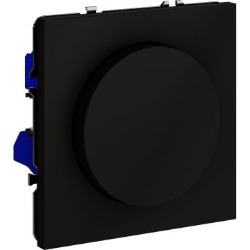 Светорегулятор встраиваемый Voltum (Вольтум) S70 поворотно-нажимной 600 Вт, (черный матовый) VLS070308