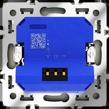 Светорегулятор встраиваемый Voltum (Вольтум) S70 поворотно-нажимной 600 Вт, (шелк) VLS070304