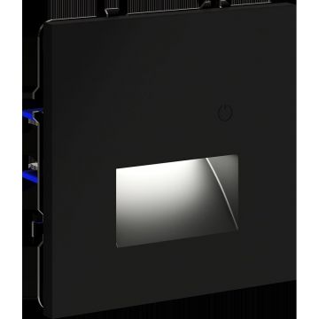 Подсветка светодиодная встраиваемая Voltum (Вольтум) S70 с датчиком, (черный матовый) VLS070708