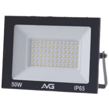 Прожектор светодиодный AVG (АВГ) Серия 6 SDO-6 50Вт, 200-240В, 6500К, 150x30x115мм, IP65, черный