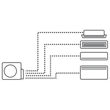 Наружный блок мульти-сплит Haier (Хаиер) Multi Super match R32 inverter длинные трассы 4U85S2SL5FA