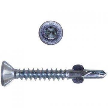 Саморез Himtex дерево-металл тип Flugel Torx 25, со сверлом 4,8х50 200 шт. (FLUG4850)