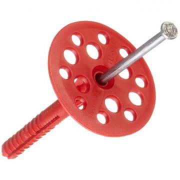 Дюбель для теплоизоляции (гриб) с металлическим стержнем 10х70 мм 1 шт.