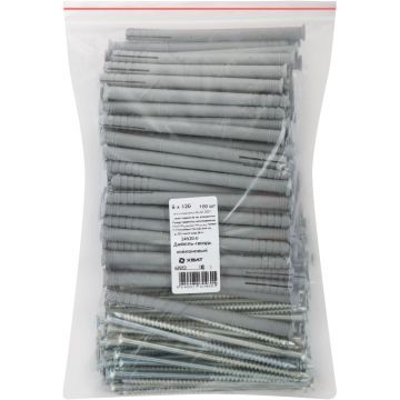 Дюбель-гвоздь Хват (Hvat) полипропиленовый 8х120 мм 100 шт, 24520-0