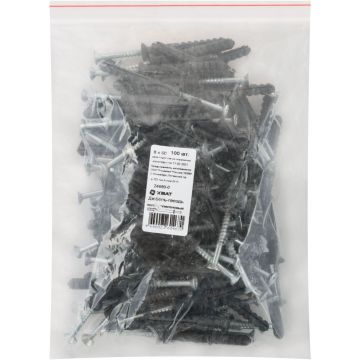 Дюбель-гвоздь Хват (Hvat) полипропиленовый 8х60 мм 100 шт, 24690-0