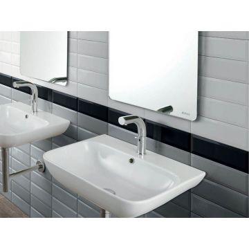 Керамическая плитка Absolut Keramika (Абсолют Керамика) Monocolor Biselado Brillo Marengo 10x30 см