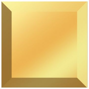 Декор Абсолют Керамика Monocolor Biselado 10x10 10х10 см глянцевая ABC0000039, Gold, Absolut Keramika