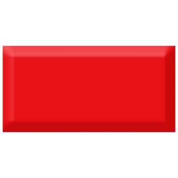 Плитка Абсолют Керамика Monocolor Biselado 7.5х15 7,5х15 см красная глянцевая Rojo Biselado Brillo, ABC0000105, Absolut Keramika