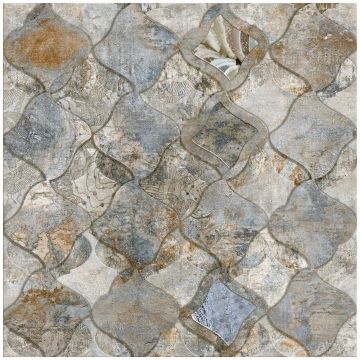 Керамогранит Абсолют Керамика Santorini 60,8х60,8 см голубой, серый матовая ABC0000162, Absolut Keramika