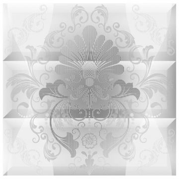 Декор Абсолют Керамика Vintage Composicion Ornamental Blanco 45х45 см белый глянцевая ABC0000153, Vintage Composicion Ornamental Blanco, Absolut Keramika