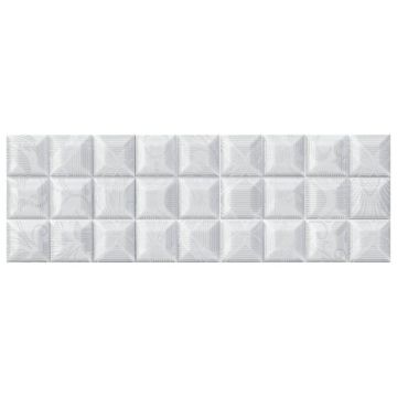 Декор Абсолют Керамика Vintage Decor Ornamental Blanco B27 15х45 см белый глянцевая ABC0000156, Vintage Decor Ornamental Blanco B27, Absolut Keramika