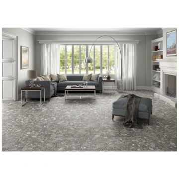 Керамогранит Keratile Ceppo di gre Ceppо Di Gr Dark Grey Mt 60X120 Rect 60х120 см серый матовая CAN5CEPPDDKA