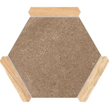 Керамогранит Monopole Avant sacramento marron pino 22x25 см