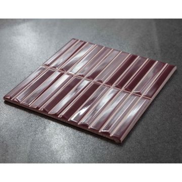 Керамическая плитка Monopole (Монополе) Melody Bordeaux глянцевая 20x20 см, 85688