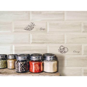 Декор Monopole (Монополе) Creta Brillo Bisel Crema 10x30 см